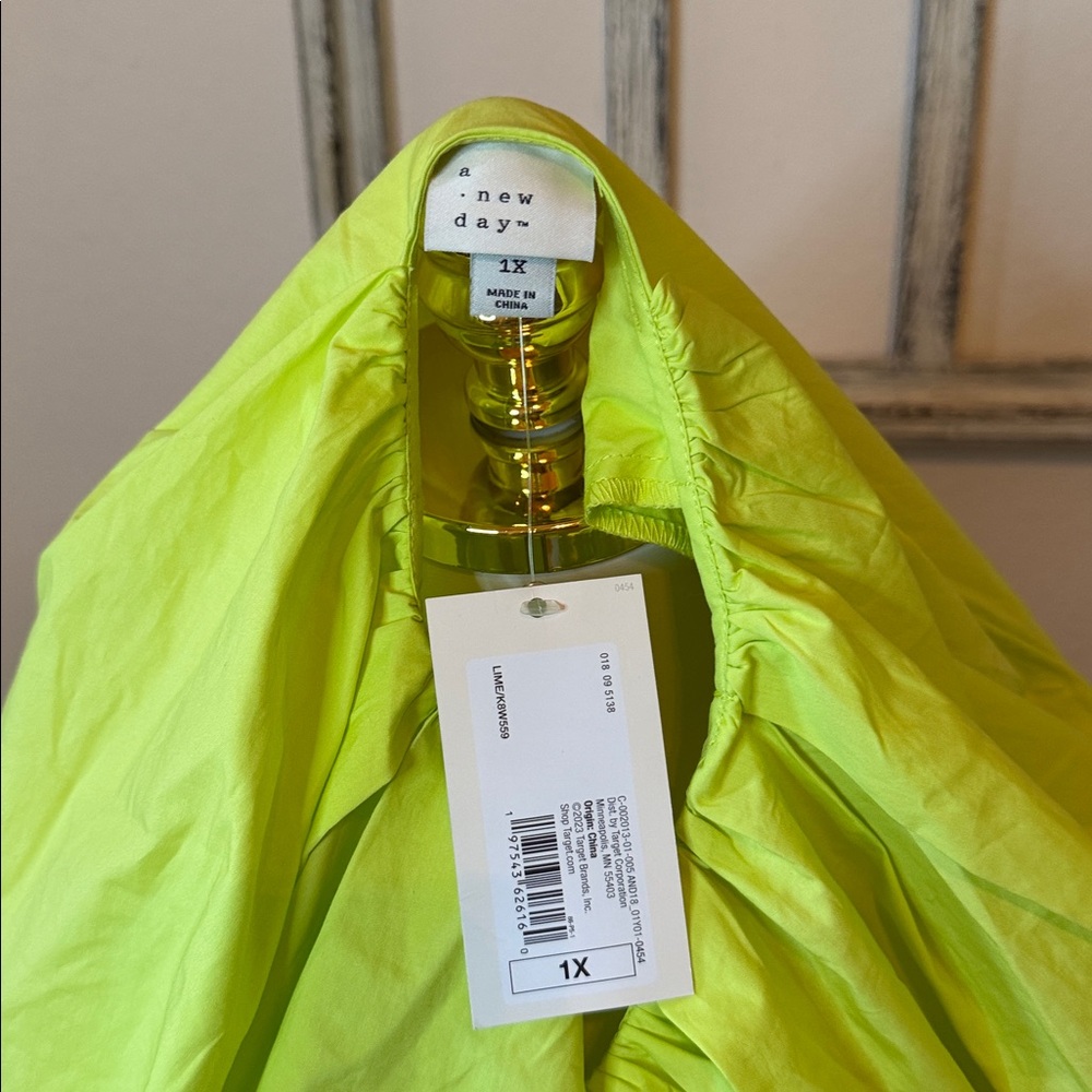 a new day Light Green V-Neck Mini Dress - Picture 4 of 5